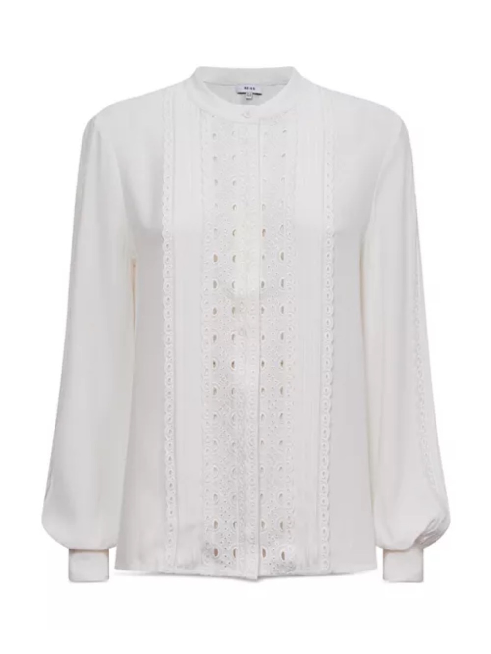 Reiss | NWT Macie Lace Trim Blouse US10